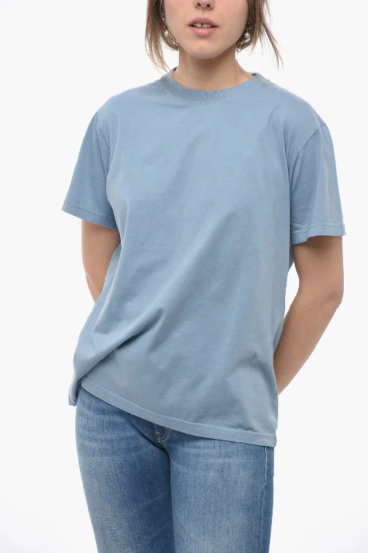 Chloe Crew Neck Monochrome Cotton T-Shirt M Standard size-- Collared Crew Neck Turtle Neck Chloe Crew Neck Monochrome Cotton T-Shirt M Standard size-- Collared Crew Neck Turtle Neck