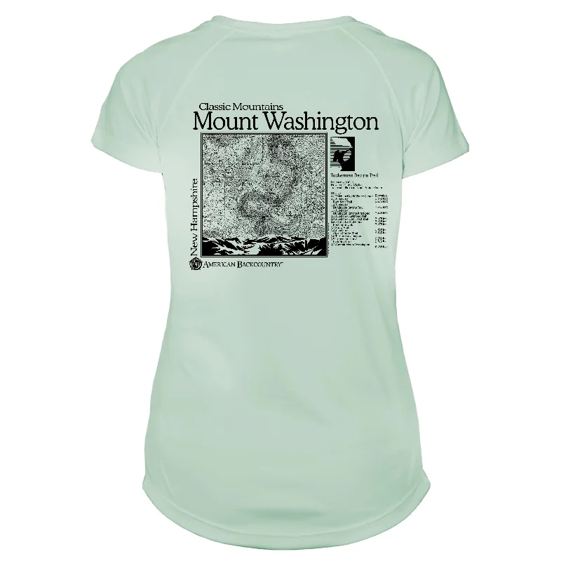 Mount Washington Classic Mountain Microfiber Women's T-Shirt-- Mesh Fabric Canvas Fabric Denim Fabric Mount Washington Classic Mountain Microfiber Women's T-Shirt-- Mesh Fabric Canvas Fabric Denim Fabric