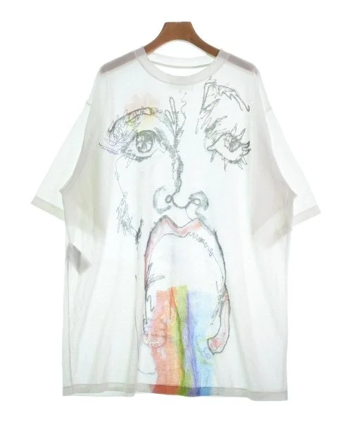 Maison Margiela Tee Shirts/Tops-- Denim Fabric Leather Fabric Suede Fabric