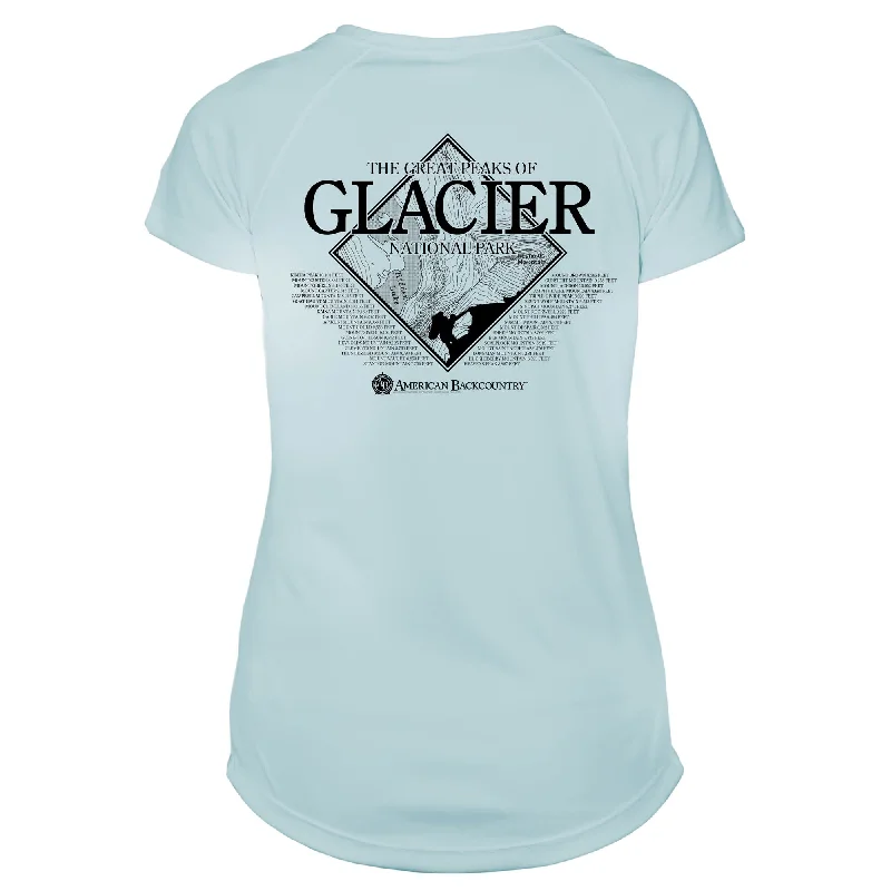 Glacier National Park Diamond Topo Microfiber Women's T-Shirt-- Lace Blend Ribbed Blend Corduroy Blend Glacier National Park Diamond Topo Microfiber Women's T-Shirt-- Lace Blend Ribbed Blend Corduroy Blend