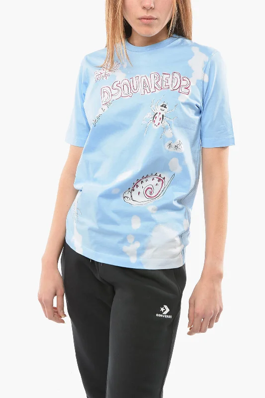 Dsquared2 Crewneck RENNY FIT T-shirt Xxs Standard size-- Spandex Blend Rayon Blend Denim Blend Dsquared2 Crewneck RENNY FIT T-shirt Xxs Standard size-- Spandex Blend Rayon Blend Denim Blend