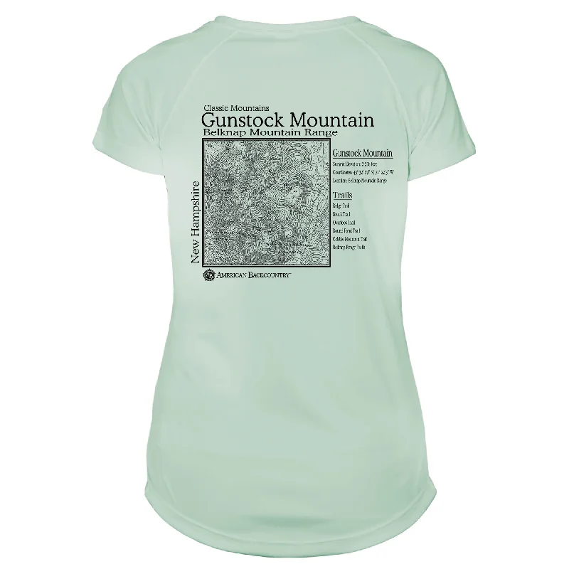 Gunstock Mountain Classic Mountain Microfiber Women's T-Shirt-- Oversized T-Shirt Spandex breathable Gunstock Mountain Classic Mountain Microfiber Women's T-Shirt-- Oversized T-Shirt Spandex breathable