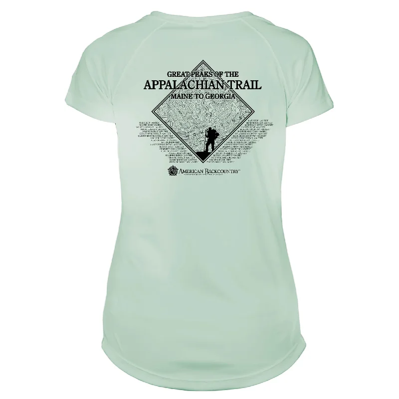 Appalachian Trail Diamond Topo Microfiber Women's T-Shirt-- Houndstooth Herringbone Solid Appalachian Trail Diamond Topo Microfiber Women's T-Shirt-- Houndstooth Herringbone Solid