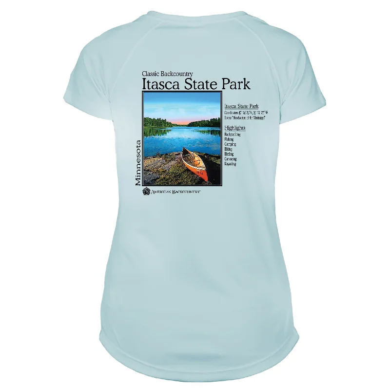 Itasca State Park Classic Backcountry Microfiber Women's T-Shirt-- Elegant Classic Vintage Itasca State Park Classic Backcountry Microfiber Women's T-Shirt-- Elegant Classic Vintage