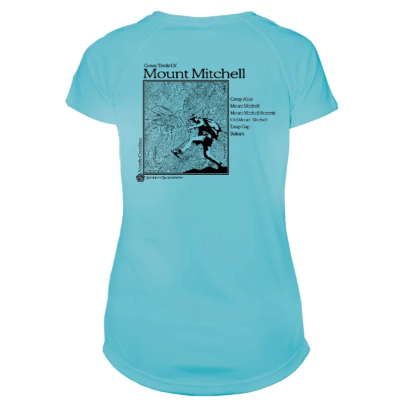 Mount Mitchell Great Trails Microfiber Women's T-Shirt-- Knit Fabric Woven Fabric Fleece Fabric Mount Mitchell Great Trails Microfiber Women's T-Shirt-- Knit Fabric Woven Fabric Fleece Fabric
