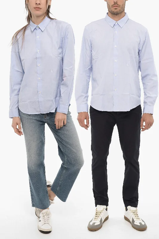 Sporty & Rich Solid Color Poplin Cotton CHARLIE UNISEX Shirt Xs Standard size-- Lace Blend Ribbed Blend Corduroy Blend Sporty & Rich Solid Color Poplin Cotton CHARLIE UNISEX Shirt Xs Standard size-- Lace Blend Ribbed Blend Corduroy Blend