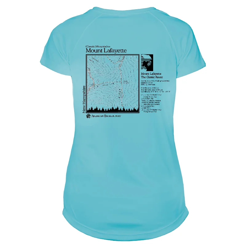 Mount Lafayette Classic Mountain Microfiber Women's T-Shirt-- Spandex Blend Rayon Blend Denim Blend Mount Lafayette Classic Mountain Microfiber Women's T-Shirt-- Spandex Blend Rayon Blend Denim Blend