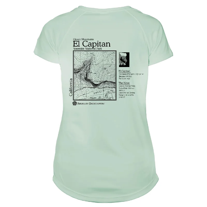 El Capitan Classic Mountain Microfiber Women's T-Shirt-- Chenille Blend Fleece Blend Nylon Blend El Capitan Classic Mountain Microfiber Women's T-Shirt-- Chenille Blend Fleece Blend Nylon Blend