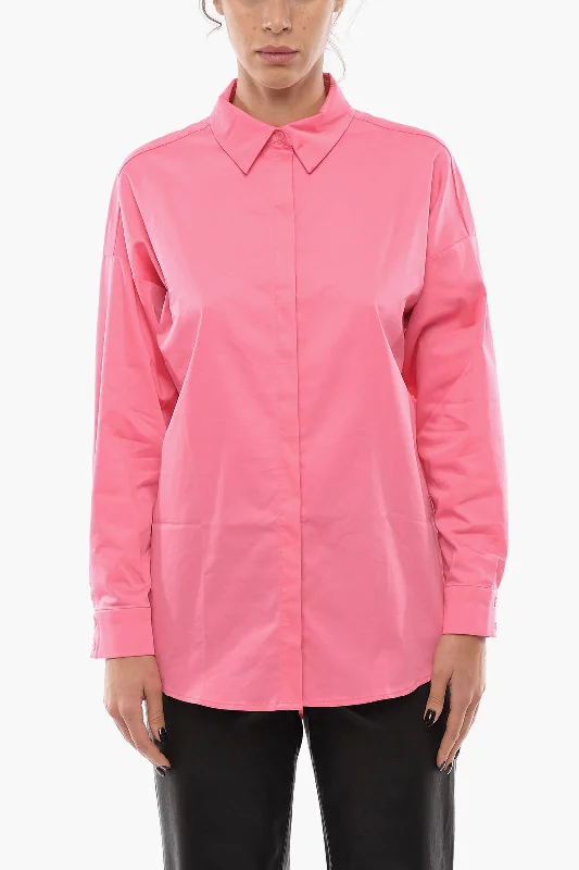 Notes du Nord Ovetsized KIRA Shirt with Button Cuffs 42 Italian size-- Zippered Front Buttoned Front Snap Front Notes du Nord Ovetsized KIRA Shirt with Button Cuffs 42 Italian size-- Zippered Front Buttoned Front Snap Front