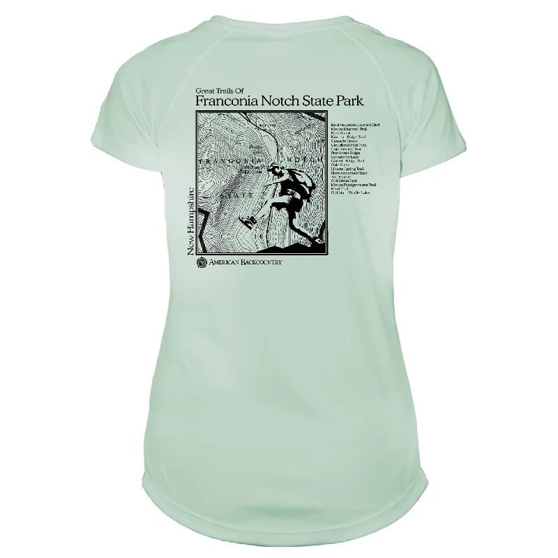 Franconia Notch Great Trails Microfiber Women's T-Shirt-- Terry Blend Velvet Blend Canvas Blend Franconia Notch Great Trails Microfiber Women's T-Shirt-- Terry Blend Velvet Blend Canvas Blend