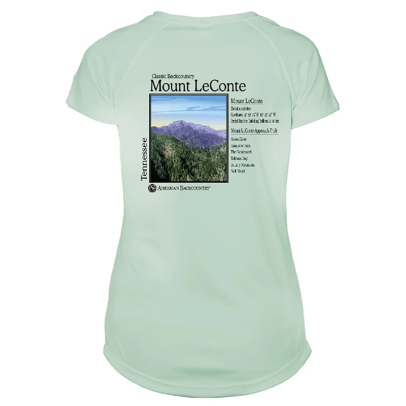 Mount Le Conte Classic Backcountry Microfiber Women's T-Shirt-- Terry Blend Velvet Blend Canvas Blend Mount Le Conte Classic Backcountry Microfiber Women's T-Shirt-- Terry Blend Velvet Blend Canvas Blend