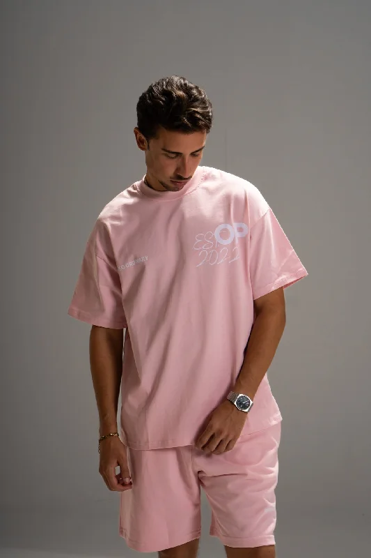 Pink Lemonade Cotton T-Shirt - Ordinary Product-- Welt Pockets Slit Pockets Flap Pockets Pink Lemonade Cotton T-Shirt - Ordinary Product-- Welt Pockets Slit Pockets Flap Pockets