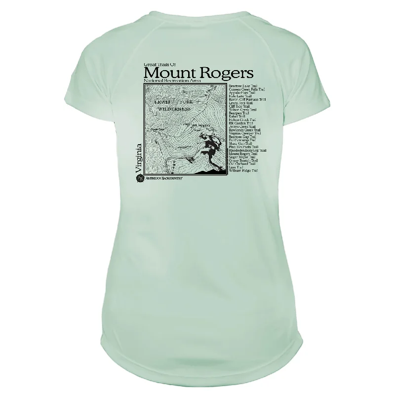 Mount Rogers Great Trails Microfiber Women's T-Shirt-- Cotton Fabric Linen Fabric Terry Fabric Mount Rogers Great Trails Microfiber Women's T-Shirt-- Cotton Fabric Linen Fabric Terry Fabric