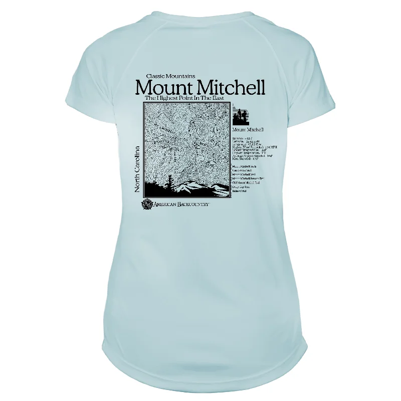 Mount Mitchell Classic Mountain Microfiber Women's T-Shirt-- Welt Pockets Slit Pockets Flap Pockets Mount Mitchell Classic Mountain Microfiber Women's T-Shirt-- Welt Pockets Slit Pockets Flap Pockets