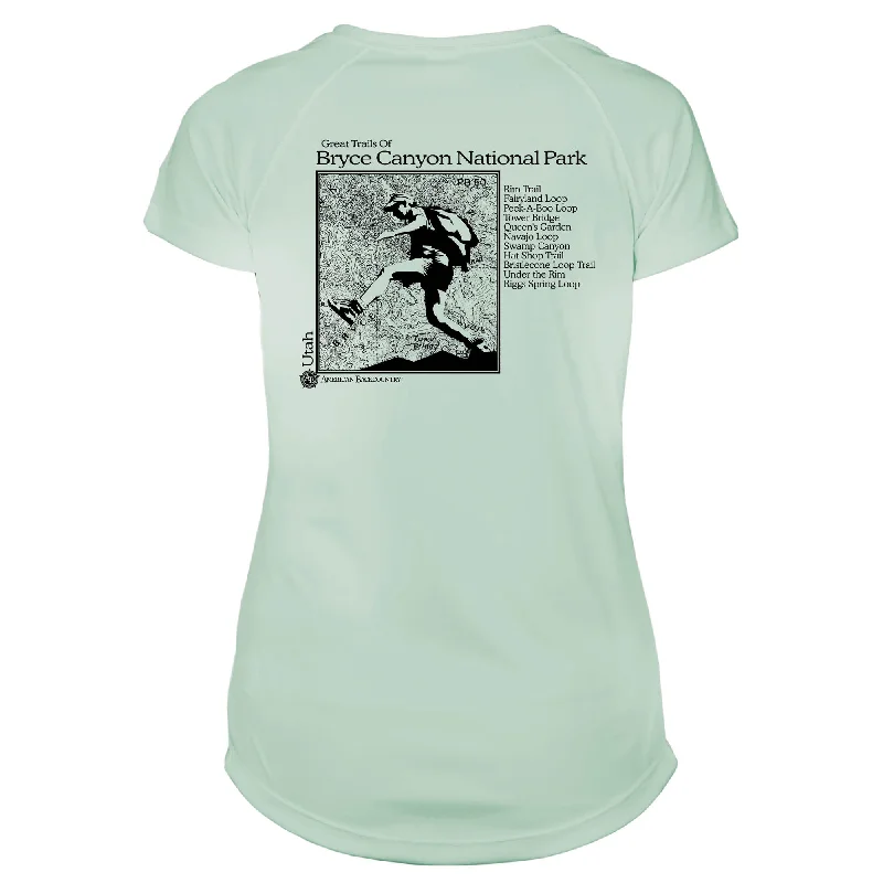 Bryce Canyon National Park Great Trails Microfiber Women's T-Shirt-- Wool Fabric Cashmere Fabric Tweed Fabric Bryce Canyon National Park Great Trails Microfiber Women's T-Shirt-- Wool Fabric Cashmere Fabric Tweed Fabric