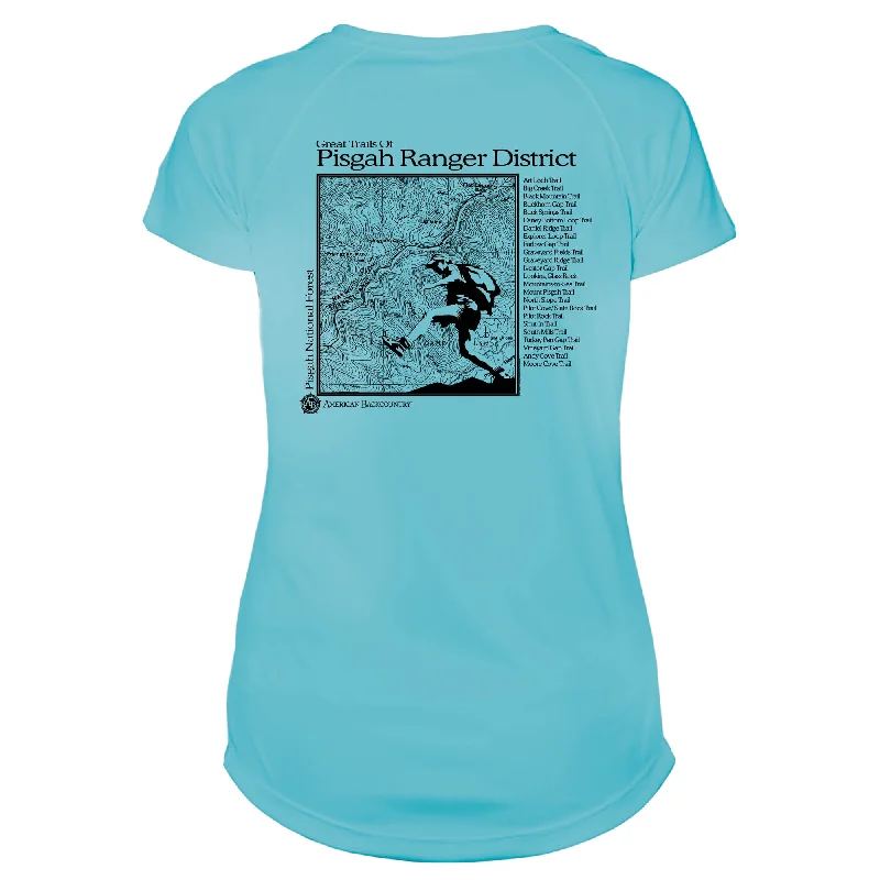 Pisgah Ranger Great Trails Microfiber Women's T-Shirt-- Oversized T-Shirt Spandex breathable Pisgah Ranger Great Trails Microfiber Women's T-Shirt-- Oversized T-Shirt Spandex breathable