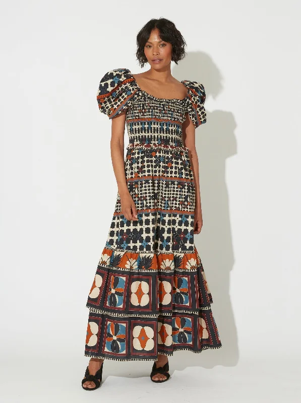 Fay Maxi Dress - Deco Tunics Plaid country