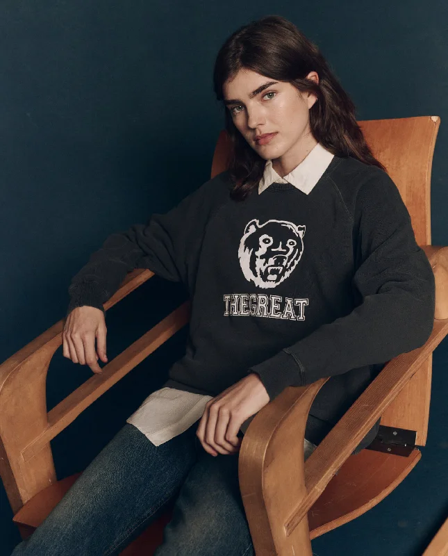 Sweatshirt T108085bg The College Bear Washed-Black Hoodie with Relaxed Fit Easy Casual Sweatshirt T108085bg The College Bear Washed-Black Hoodie with Relaxed Fit Easy Casual