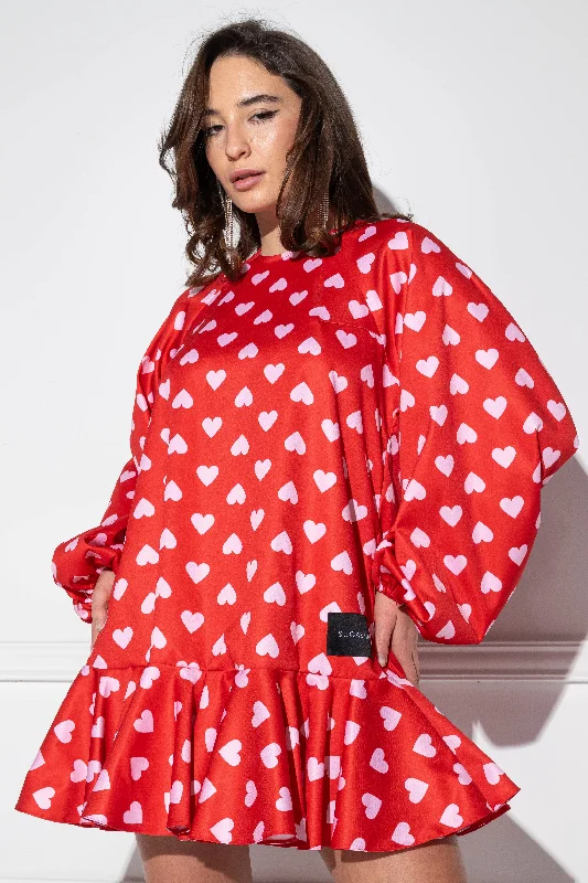 Mini Toco Love SB red dress Bodycon Club Sequined