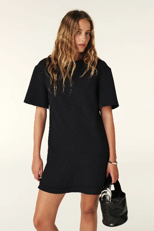 ba&sh Ilona Mini Dress in Black Tunics Fashionable chic