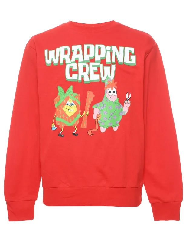 Wrapping Crew Christmas Sweatshirt - M Hoodie with Double Zipper Versatile Adjustable Wrapping Crew Christmas Sweatshirt - M Hoodie with Double Zipper Versatile Adjustable
