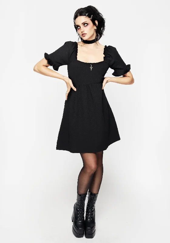 Hathor Frill Mini Dress Trendy Tie-Dye Mini Dress