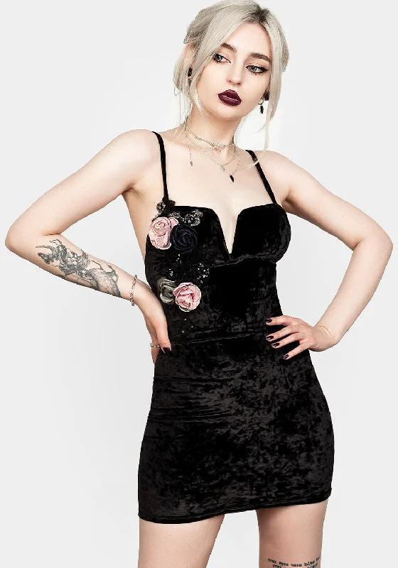 DITA BODYCON MINI DRESS Comfortable One-Shoulder Mini Dress