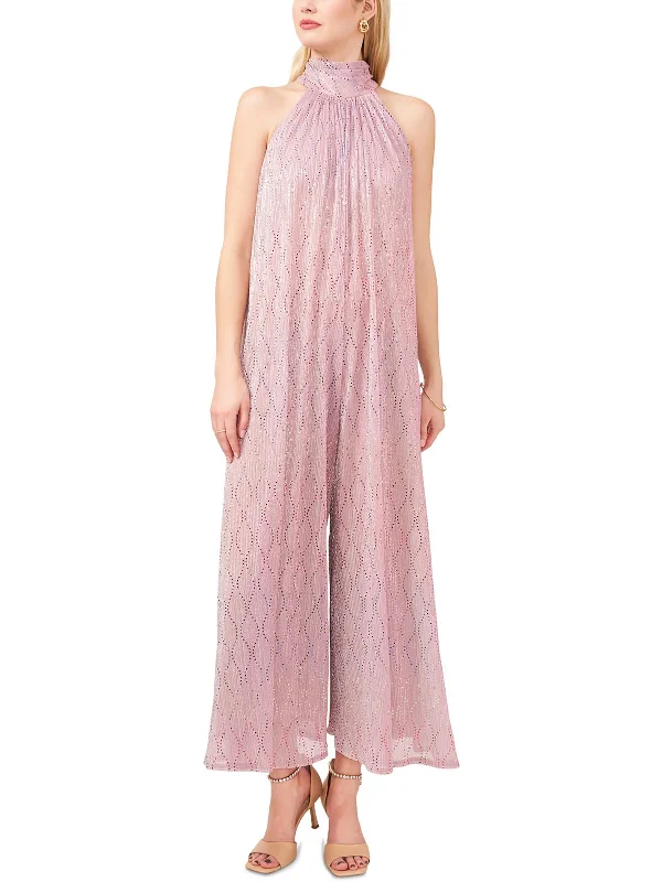 Womens Metallic Maxi Dress Tunics Polka dots