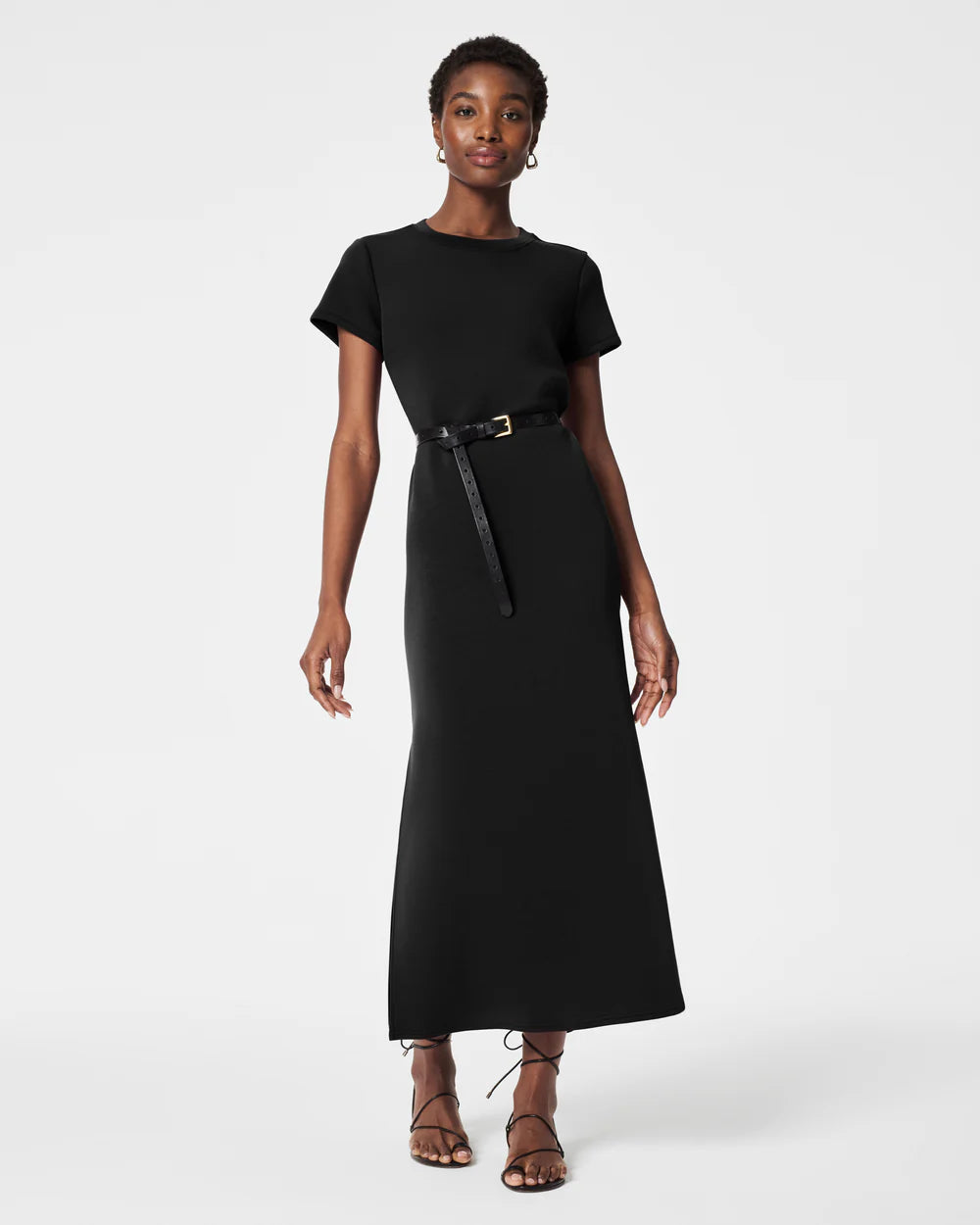 Spanx Airessentials Maxi T-Shirt Dress in Black Tunics Vintage classic