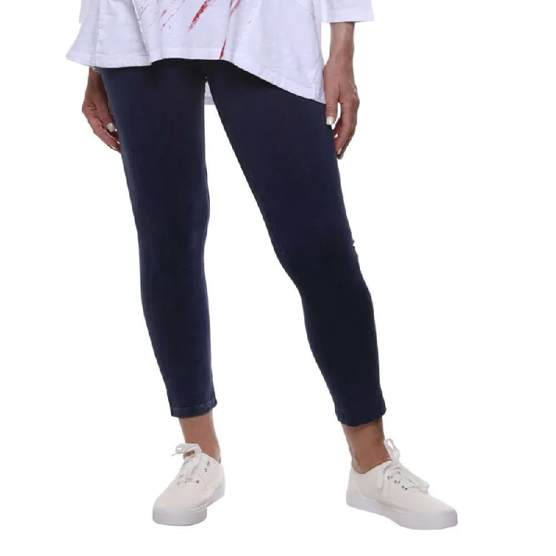 Women's Made in USA Mineral Washed Cotton Leggings Elegant Embellished Leggings