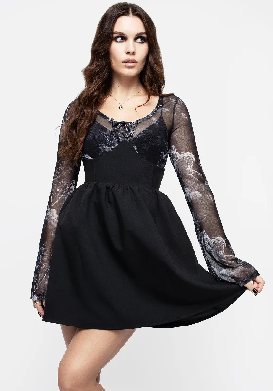 Esther Underbust Mini Dress Chic Bohemian Mini Dress