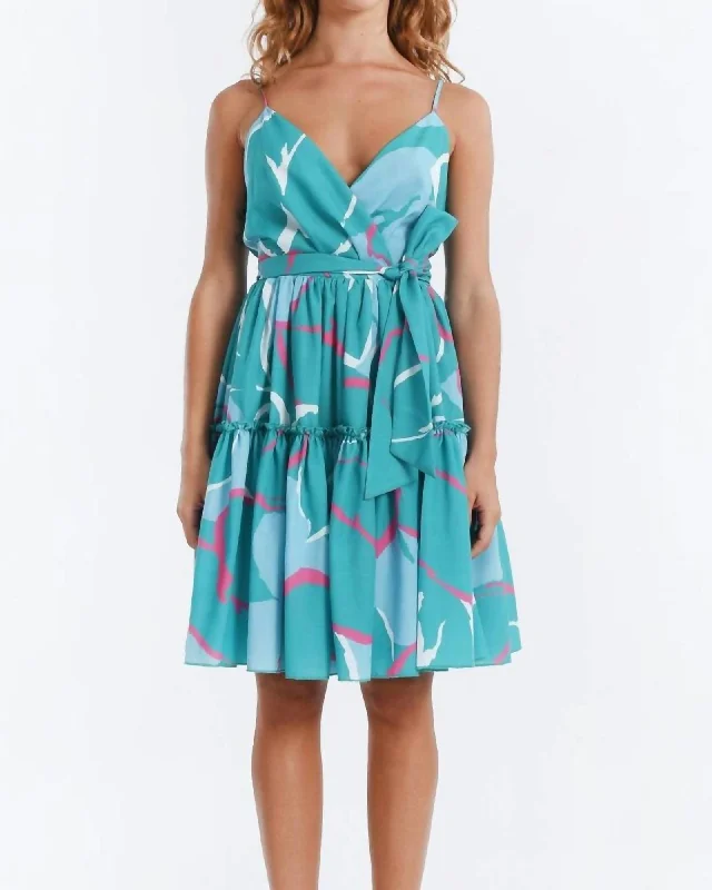 Hannah Mini Dress in Green Hannah | Green Hannah Comfortable Fit-and-Flare Mini Dress Hannah Mini Dress in Green Hannah | Green Hannah Comfortable Fit-and-Flare Mini Dress