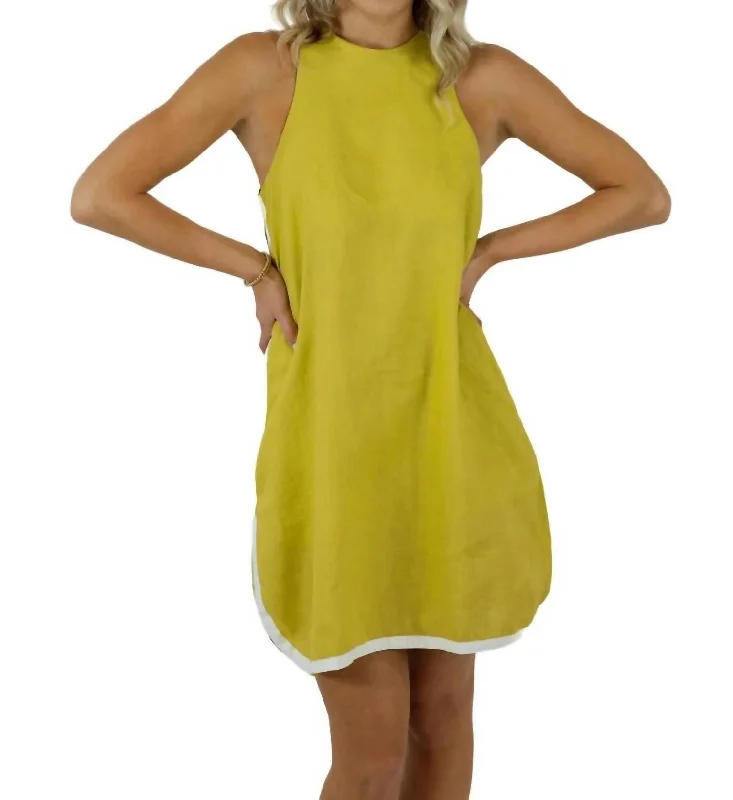 Iga Dress In Pistachio Tunics Mesh breathable