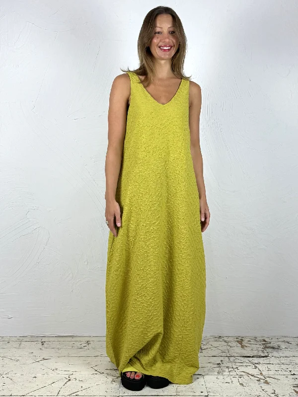 V-Neck Textured Maxi Dress with Pockets 2 Colours Tunics Occasion special