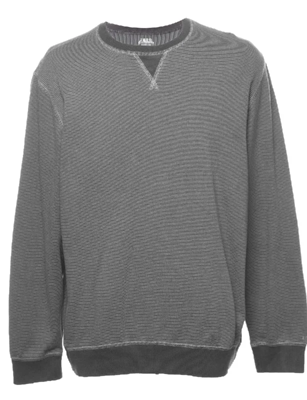 Izod Plain Sweatshirt - L Hoodie Jacket Zipper Layering