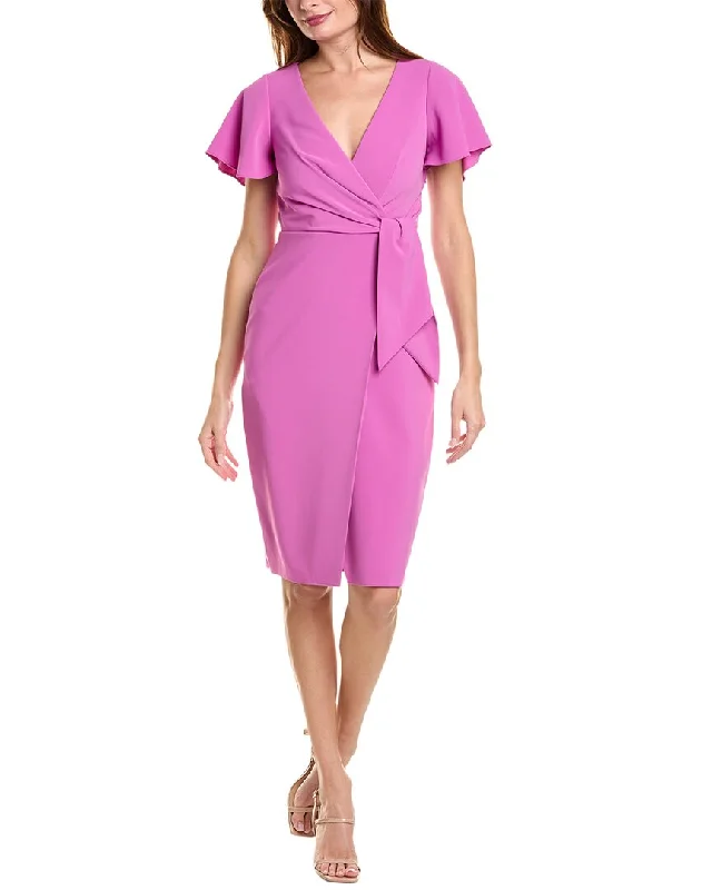 Elie Tahari Faux Wrap Dress Tunics Spring floral