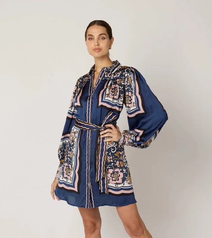 Cleobella Charisma Mini Dress in Floral Anise Tunics Formal black