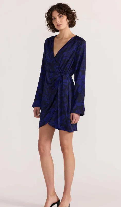 Vivi Wrap Mini Dress Cozy Wraparound Mini Dress