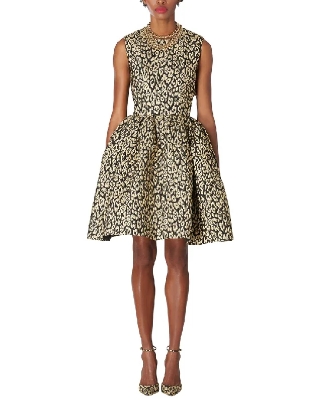 Carolina Herrera Full Skirt Mini Dress Tunics Office stylish