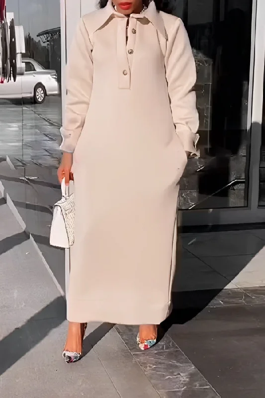 Casual Pockets Solid Color Sweatshirt Dress Hoodie with Ribbed Cuffs Snug Fit Comfort Casual Pockets Solid Color Sweatshirt Dress Hoodie with Ribbed Cuffs Snug Fit Comfort