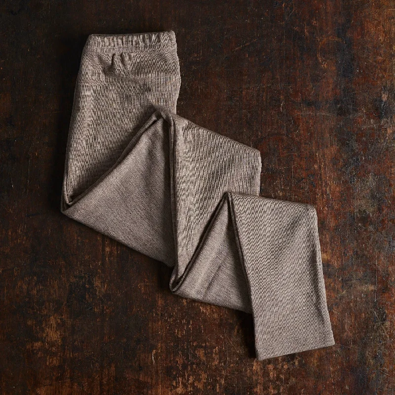 Womens Wool/Silk Leggings - Sesame Fashionable Smooth Fit Leggings