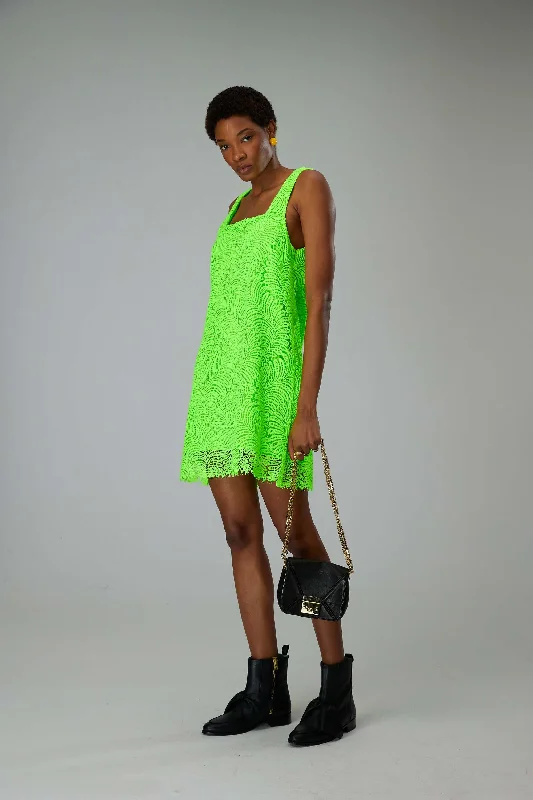 Nil dress in Vibrant lace Tunics Plaid country