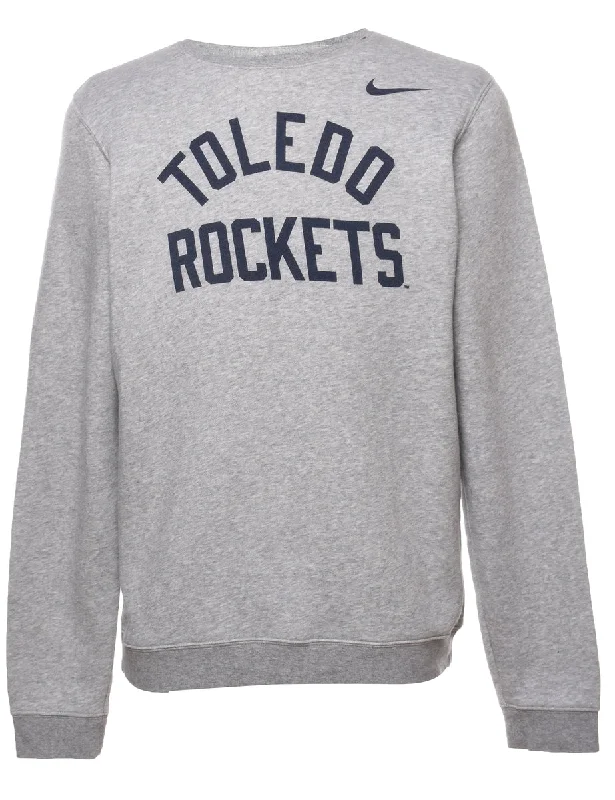 Nike Toledo Rockets Printed Sweatshirt - S Hoodie with Belted Waist Structured Tailored Nike Toledo Rockets Printed Sweatshirt - S Hoodie with Belted Waist Structured Tailored