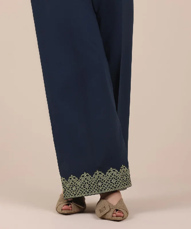 Dyed Cotton Trousers Trousers Wedding White