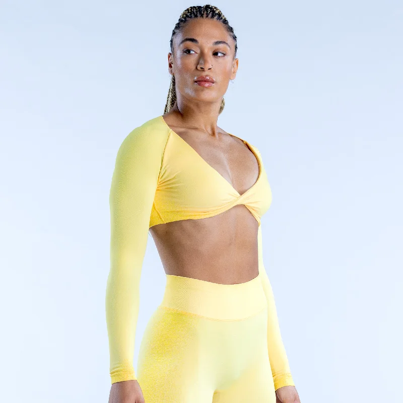 Ignite Twist Front Crop Top Nylon Fabric Polyester Fabric Spandex Fabric