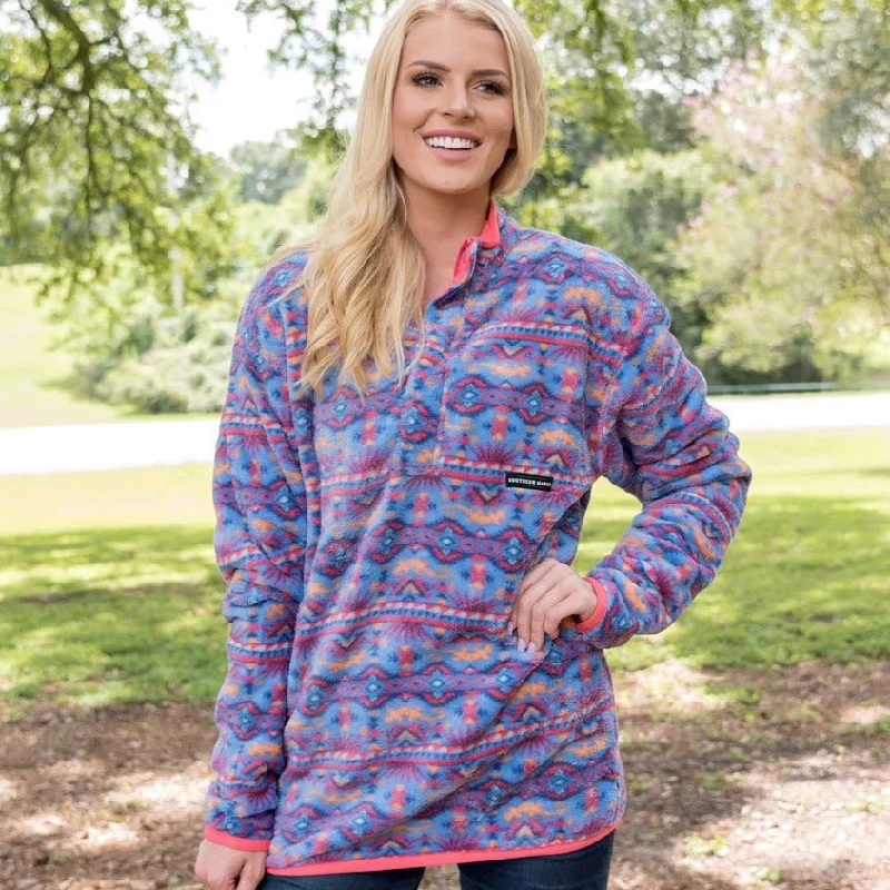 Dorado Fleece Pullover Gathered Sleeve Pullover