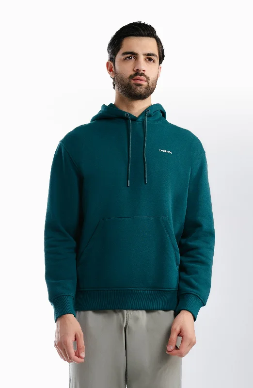 Fleece Pullover - Teal Cowl Neck Pullover