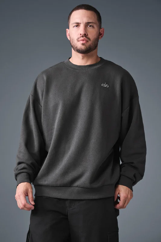 Accolade Crew Neck Pullover - Anthracite Spaghetti Sleeve Top