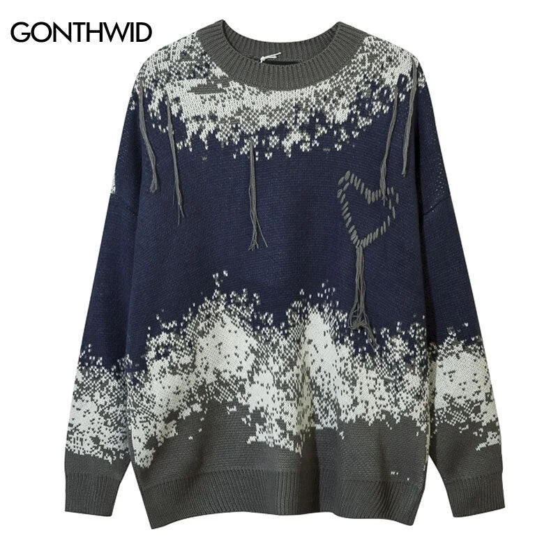 Hip Hop Sweaters Y2K Grunge Knitted Tie Dye Punk Gothic Pullover Jumpers Autumn Winter Hip Hop Harajuku Casual Loose Sweaters Crew Neck Wool Hip Hop Sweaters Y2K Grunge Knitted Tie Dye Punk Gothic Pullover Jumpers Autumn Winter Hip Hop Harajuku Casual Loose Sweaters Crew Neck Wool