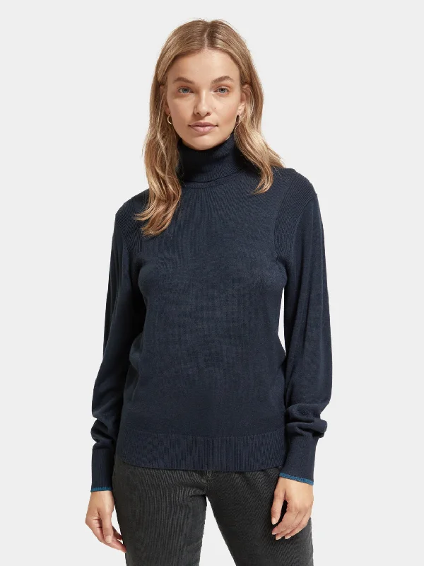 Roll neck pullover Lapel Neck Sweater